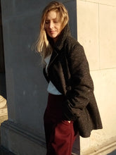 Load image into Gallery viewer, Gender-neutral Anthracite Kobe pea-coat