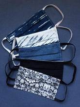 Load image into Gallery viewer, Fabric face mask - blue collection - ready to ship