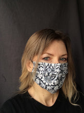 Load image into Gallery viewer, Fabric face mask - blue collection - ready to ship