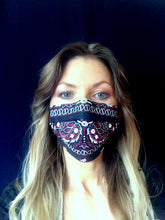 Load image into Gallery viewer, Cotton face mask Bandana print - ready to ship