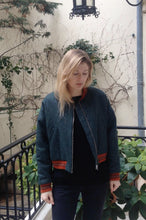 Load image into Gallery viewer, Wool vintage style padded Bomber - Green