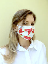 Load image into Gallery viewer, Cotton & Silk fabric face mask - ready to ship
