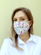 Load image into Gallery viewer, Cotton & Silk fabric face mask - ready to ship