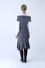 Load image into Gallery viewer, Wool blend lined Ruffled Skirt