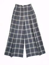 Load image into Gallery viewer, Checkered High waist Wide-leg pants - One-of-a-kind