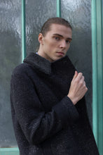 Load image into Gallery viewer, Gender-neutral Anthracite Kobe pea-coat