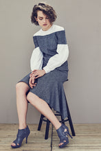 Load image into Gallery viewer, Wool blend lined Ruffled Skirt