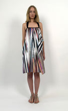 Load image into Gallery viewer, Multicolored Glitch Stripped Cotton Sundress