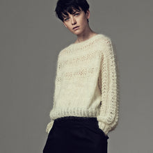 Load image into Gallery viewer, Mixed Wool Handknit Sweater - One-of-a-kind