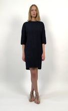 Load image into Gallery viewer, Cotton Piqué Navy Dress