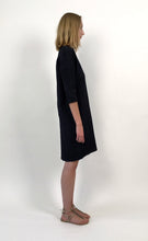 Load image into Gallery viewer, Cotton Piqué Navy Dress