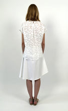 Load image into Gallery viewer, White Mixed-Cotton Asymmetric Stretch Skirt