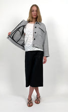 Load image into Gallery viewer, Mixed-wool Oversized Denim style Jacket