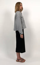 Load image into Gallery viewer, Mixed-wool Oversized Denim style Jacket