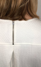 Load image into Gallery viewer, Off-White Cotton Jersey Quilted Top