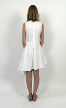 Load image into Gallery viewer, Off-white Cotton Piqué Asymmetric Dress