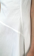 Load image into Gallery viewer, Off-white Cotton Piqué Asymmetric Dress