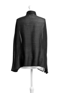 Black Silk-Wool Shirt - One-of-a-kind