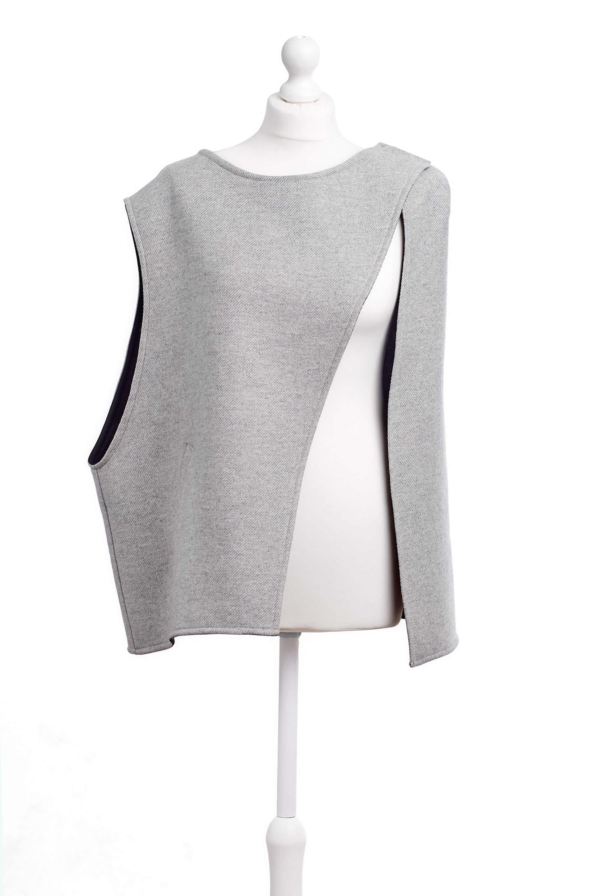 お値下げ　INSCRIRE Wool Short Vest-GRAY 完売 お値下げ INSCRIRE Wool Short Vest-GRAY 完売