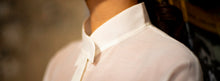 Load image into Gallery viewer, Silk-Wool stand collar Shirt
