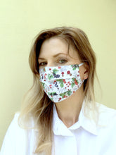 Load image into Gallery viewer, Cotton &amp; Silk fabric face mask - ready to ship
