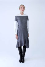 Load image into Gallery viewer, Wool blend lined Ruffled Skirt
