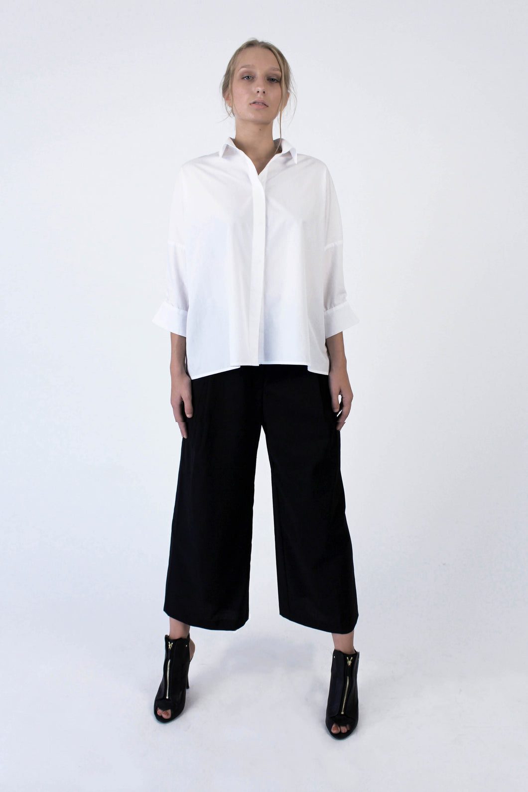 Nobu Cotton Oversized Shirt - White
