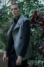 Load image into Gallery viewer, Gender-neutral Marbled Kobe Pea-coat with woolen sleeves
