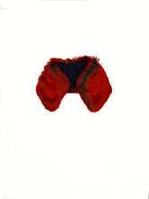 Load image into Gallery viewer, Faux Fur Blazing Red Collar - One-of-a-kind
