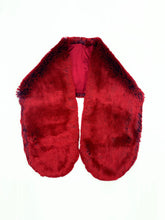 Load image into Gallery viewer, Faux Fur Blazing Red Stole - One-of-a-kind
