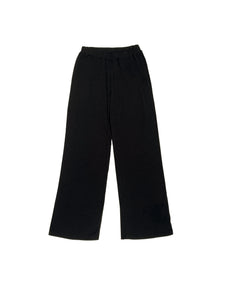 Black Woolen jersey Pants - One-of-a-kind