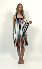 Load image into Gallery viewer, Multicolored Glitch Stripped Cotton Sundress
