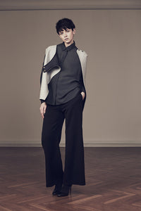 Anthracite Silk-Wool Shirt - One-of-a-kind