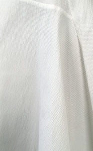 Off-white Cotton Piqué Asymmetric Dress